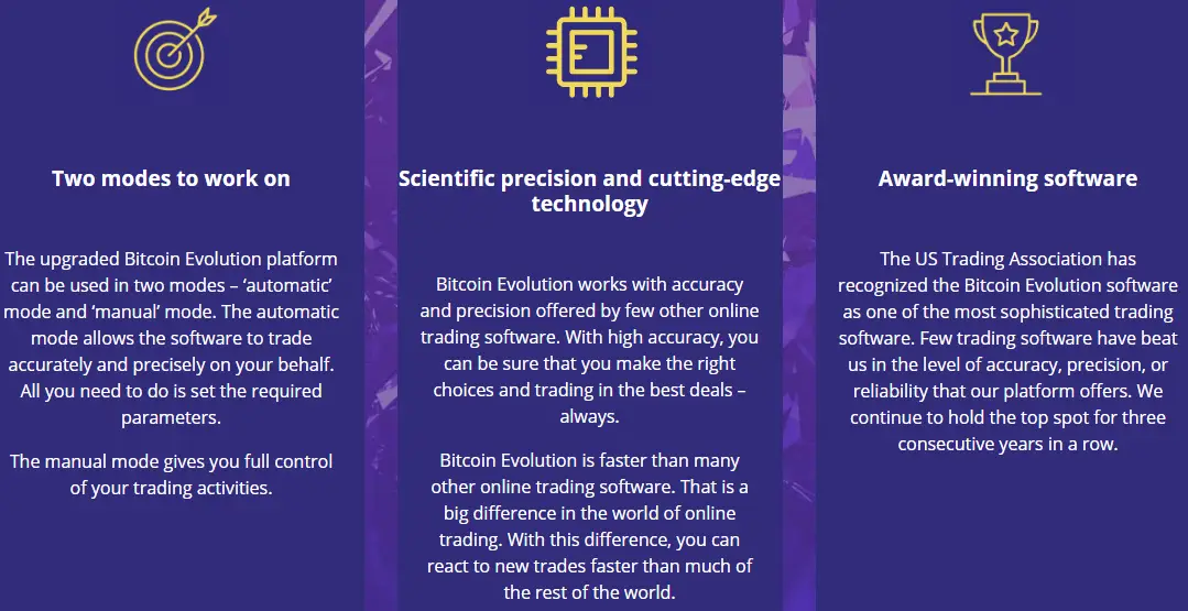 Bitcoin Evolution Reviews - Advantages