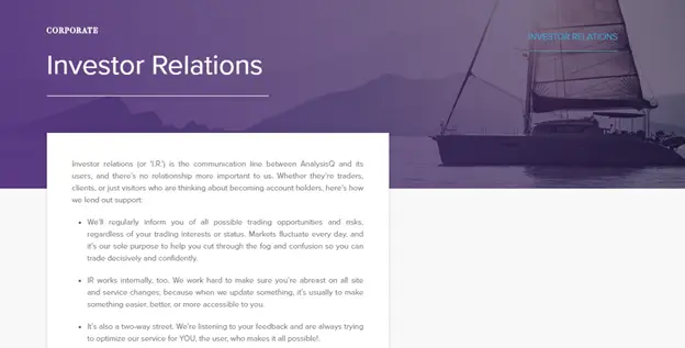 AnalystQ - Investor Relations