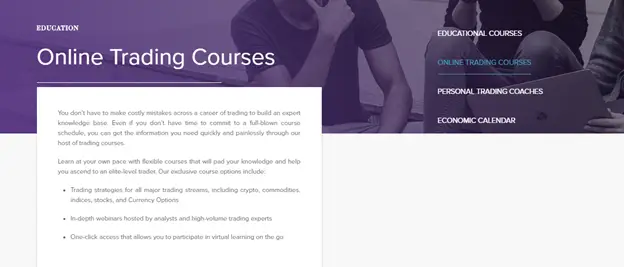 AnalystQ - Online trading courses offered by the Platform