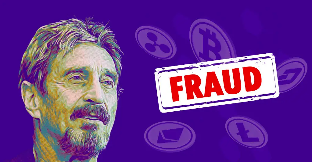 U.S Authorities Charge John McAfee For Cryptocurrency Fraud